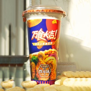 萬食大吉薯片星你韓式炸雞味