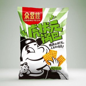 眾昱佳虎狀元鍋巴飄香孜然味105g