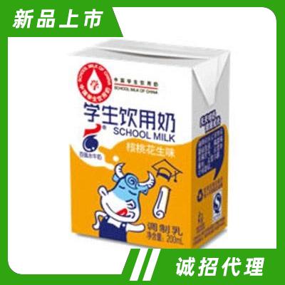 百菲學生飲用奶學生奶調制乳核桃花生味200ml