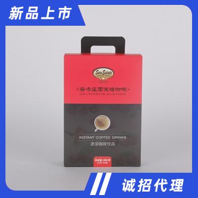 茜卡莊園禮盒裝無蔗糖速溶咖啡40條×15克廠家直銷下午茶飲品代理