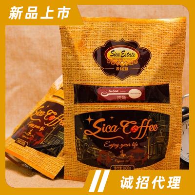 茜卡莊園速溶系列炭火烘焙含糖三合一速溶咖啡加班醒神飲品炭燒咖啡