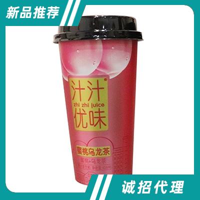 汁汁優(yōu)味蜜桃烏龍果汁茶飲料438ml