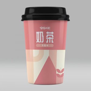 奶茶 草莓味